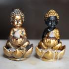Dropship Buddha & Ganesh - Backflow Incense Burner - Lotus Buddha