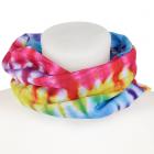 Dropship Fashion & Beauty Accessories - Neck Warmer Tube Scarf - Rainbow Tie Dye 