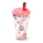 Cat Themed Gifts - Shatterproof Double Walled Cup with Lid and Straw - Pusheen Sips