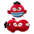 Relaxeazzz Travel Pillow & Eye Mask  - Jolly Joger Pirate Bembo the Parrot