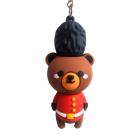 3D PVC Keyring - Arthur the Bear London Guardsman