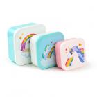 Water Bottles & Lunch Boxes - Lunch Boxes Set of 3 (S/M/L) - Enchanted Rainbow Unicorn