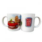 Collectable Porcelain Mug - Fiat 500 Rome