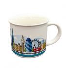 Porcelain Fine Rimmed Mug - London Icons