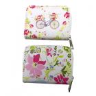 Reusable Shopping Bags - Small Zip Around Wallet - Julie Dodsworth Pink Botanical