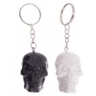Dropship Skulls & Skeletons - Novelty Keyring - Black and White Skull