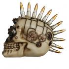 Dropship Skulls & Skeletons - Fantasy Steampunk Skull Ornament - Bullet Mohican