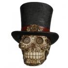 Dropship Skulls & Skeletons - Fantasy Steampunk Skull Ornament - Top Hat