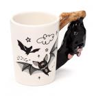 Collectable Shaped Handle Ceramic Mug - Bat