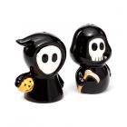 Dropship Skulls & Skeletons - Ceramic Salt & Pepper Set - Skull Boy & Ghost Boy