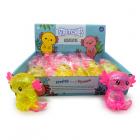 Novelty Toys - Stretchy Squeezy Fidget Toy - Glitter Axolotl