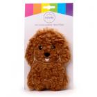 Microwavable Plush Wheat and Lavender Heat Pack - Cavapoo Fluffy Dog