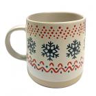 Stoneware Mug - Christmas Snowflake