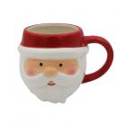 Dropship Mugs - Ceramic Shaped Head Mug - Christmas Santa Head