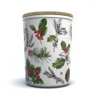 Dropship Kitchenware - Recycled RPET Large Storage Jar - Christmas Winter Botanicals