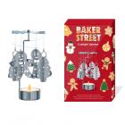 Dropship Candles & Candleholders - Spinning Tea Light Carousel Candle Holder - Christmas Gingerbread Men